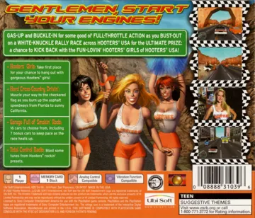 Hooters Road Trip (US) box cover back